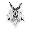 kangaroo tattoo design idea