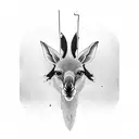 kangaroo tattoo design idea