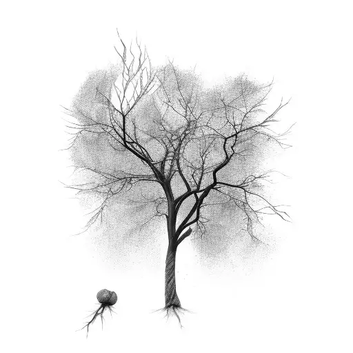 tree with branches that turn into veins  tattoo design idea