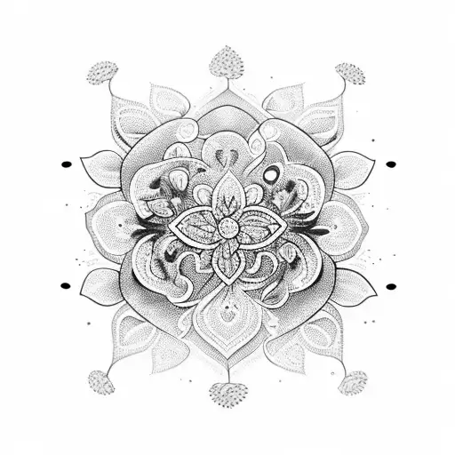 A coffee cup with intricate floral patterns representing the diverse flora of Brazil tattoo design idea