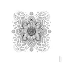 A coffee cup with intricate floral patterns representing the diverse flora of Brazil tattoo design idea