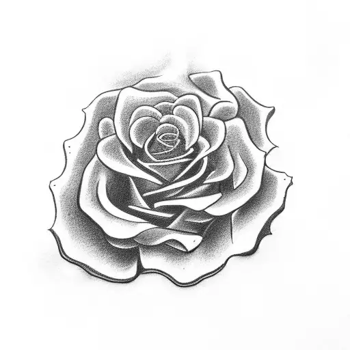 candy skull money rose tattoo design idea