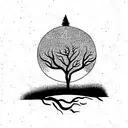 tree tattoo design idea