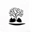 tree tattoo design idea