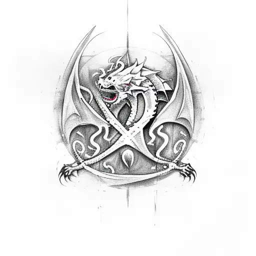 Tattoo uploaded by Charlie Connell • The Targaryen sigil. (Via IG -  frans_planet_tattoos) • Tattoodo