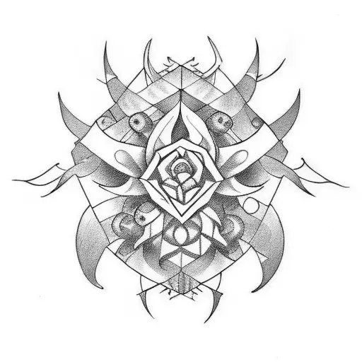 saugar 💀 with Fibonacci sequence  tattoo design idea