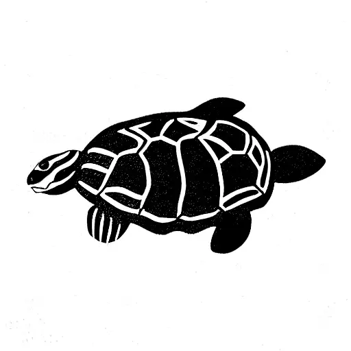 turtles and rabbit tattoo design idea
