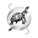 turtles and rabbit tattoo design idea