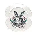 turtles and rabbit tattoo design idea