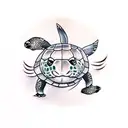 turtles and rabbit tattoo design idea