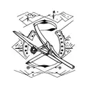 arco e flecha tattoo design idea