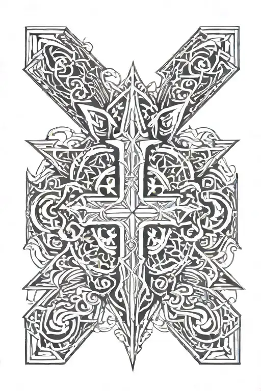 Leviathan Cross tattoo design idea