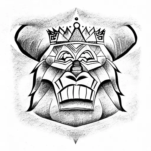 king kong tattoo design idea