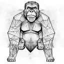 king kong tattoo design idea