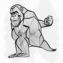 king kong tattoo design idea