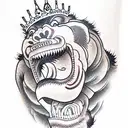 king kong tattoo design idea