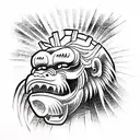 king kong tattoo design idea