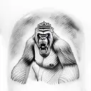 king kong tattoo design idea