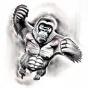 king kong tattoo design idea