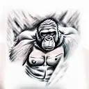 king kong tattoo design idea