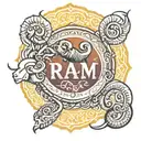 Ram ki Geeta name tattoo design idea
