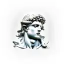 greek statue wings  tattoo design idea