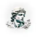 greek statue wings  tattoo design idea