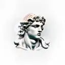 greek statue wings  tattoo design idea