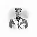 A realistic portrait of Jesse D. Johnson in his Marine uniform, with the words 'Daddy' and '1-25-24' incorporated creatively. tattoo design idea