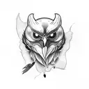 black Crow old school style tattoo design idea