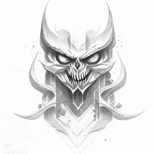 shaco do lol tattoo design idea
