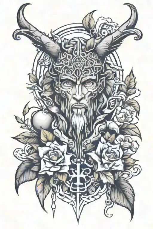 fear god tattoo design idea