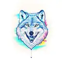 indian wolf, full sleeve tattoo design idea