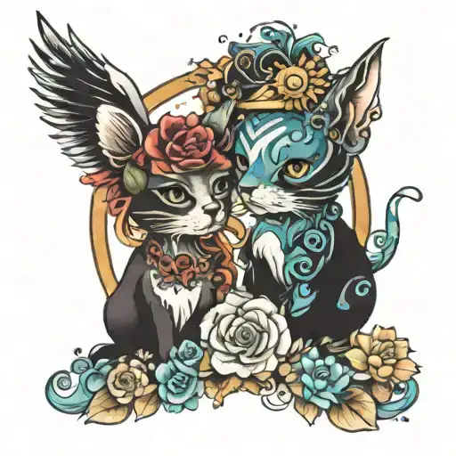 Abby & Sunny Day tattoo design idea