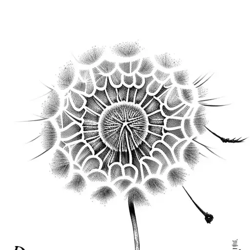 Dandelion tattoo design idea