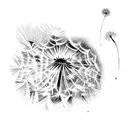 Dandelion tattoo design idea
