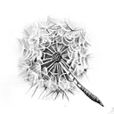 Dandelion tattoo design idea
