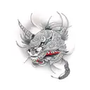 strong tattoo design idea