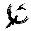 freedom bird tattoo design idea