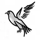 freedom bird tattoo design idea