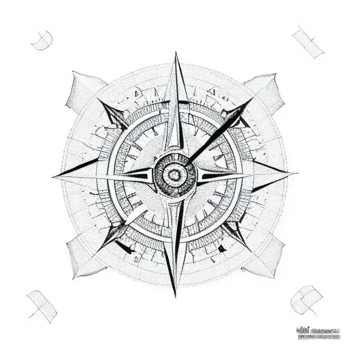 Australia 2012 overlayed by a compass tattoo design idea
