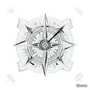 Australia 2012 overlayed by a compass tattoo design idea