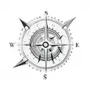 Australia 2012 overlayed by a compass tattoo design idea