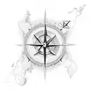 Australia 2012 overlayed by a compass tattoo design idea
