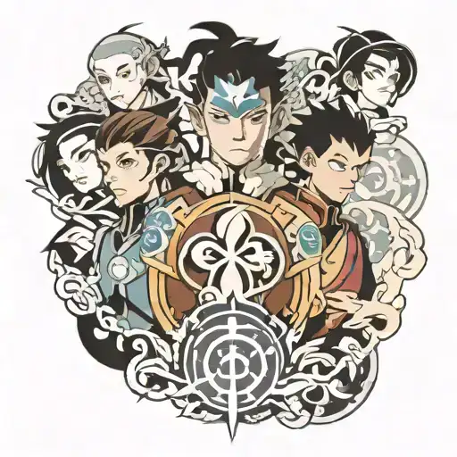 ATLA nations tattoo design idea