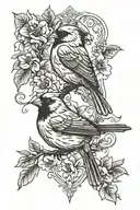 red cardinal bird memorial tattoo tattoo design idea