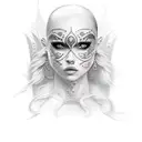 warrior princess tattoo design idea