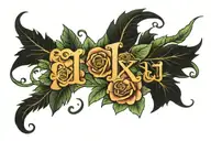 June 9th 2004 in roman numerals tattoo design idea