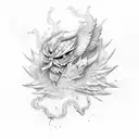 Tengu tattoo design idea