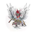 Tengu tattoo design idea